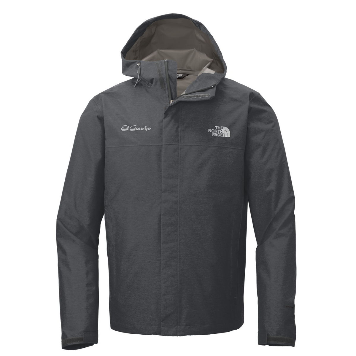 The North Face DryVent Rain Jacket Embroidered - El Gaucho — TNF Dark Grey Heather