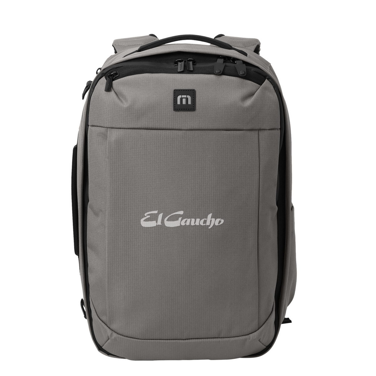 TravisMathew Lateral Convertible Backpack Embroidered - El Gaucho — Graphite