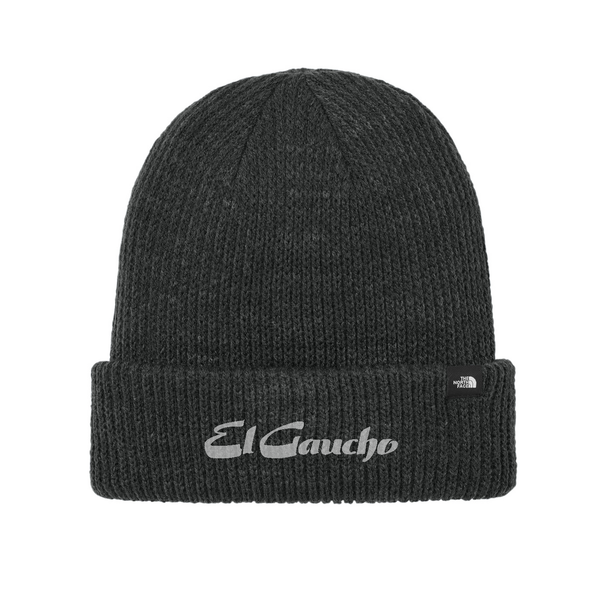 The North Face Truckstop Beanie Embroidered - El Gaucho — TNF Black Heather