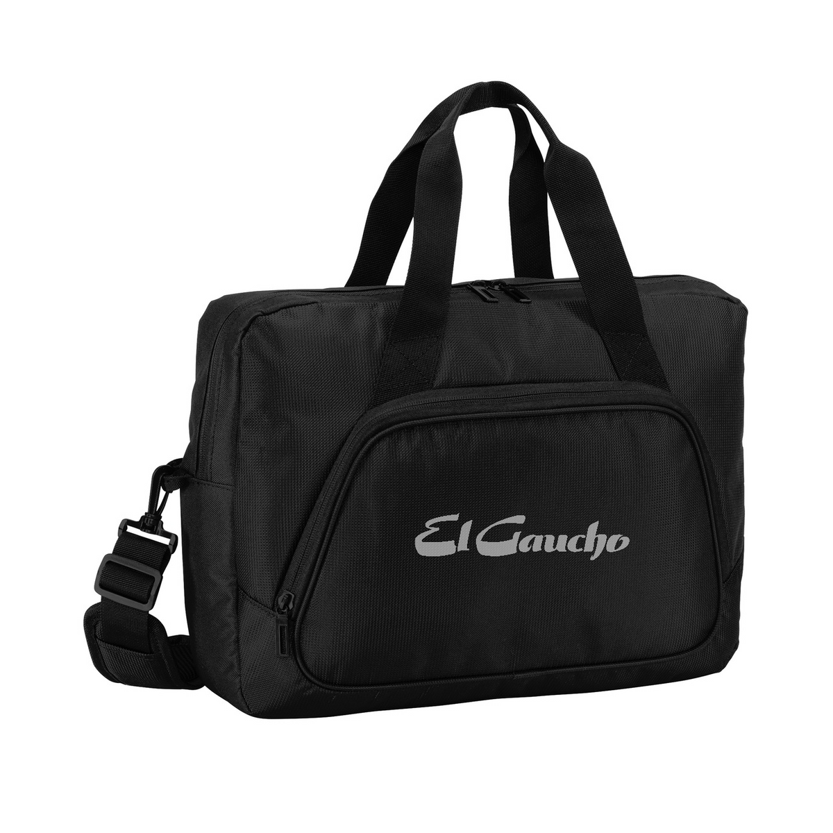 Port Authority City Briefcase Embroidered - El Gaucho — Black
