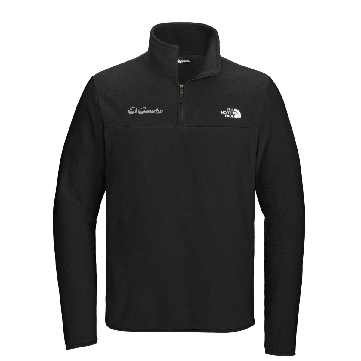 The North Face Glacier 1/4-Zip Fleece Embroidered - El Gaucho — TNF Black