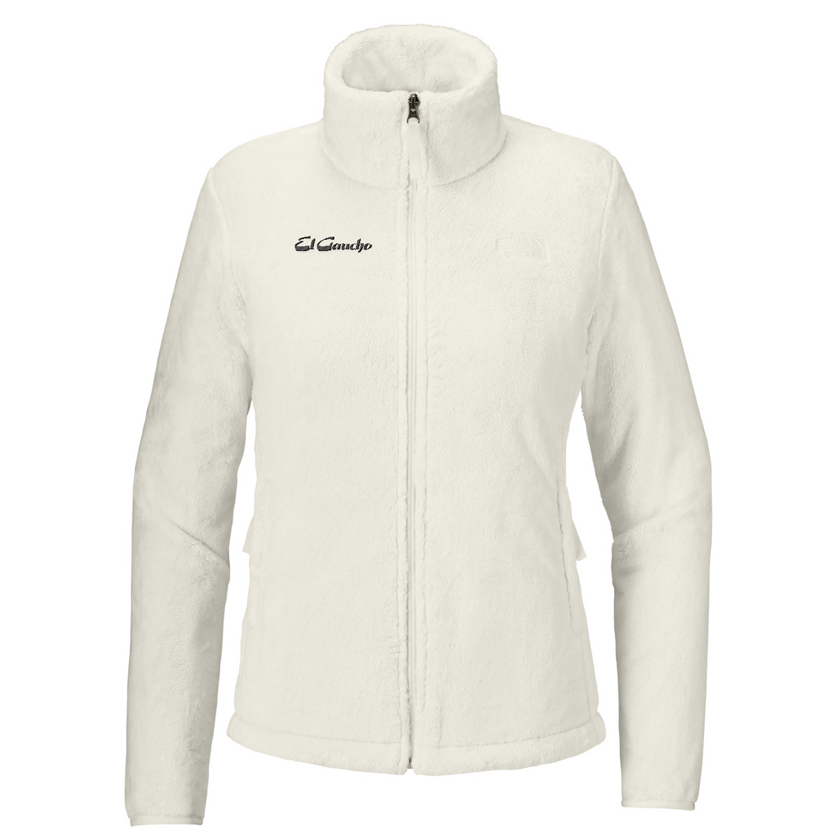 The North Face Women's Osito Fleece Jacket Embroidered - El Gaucho — White Dune