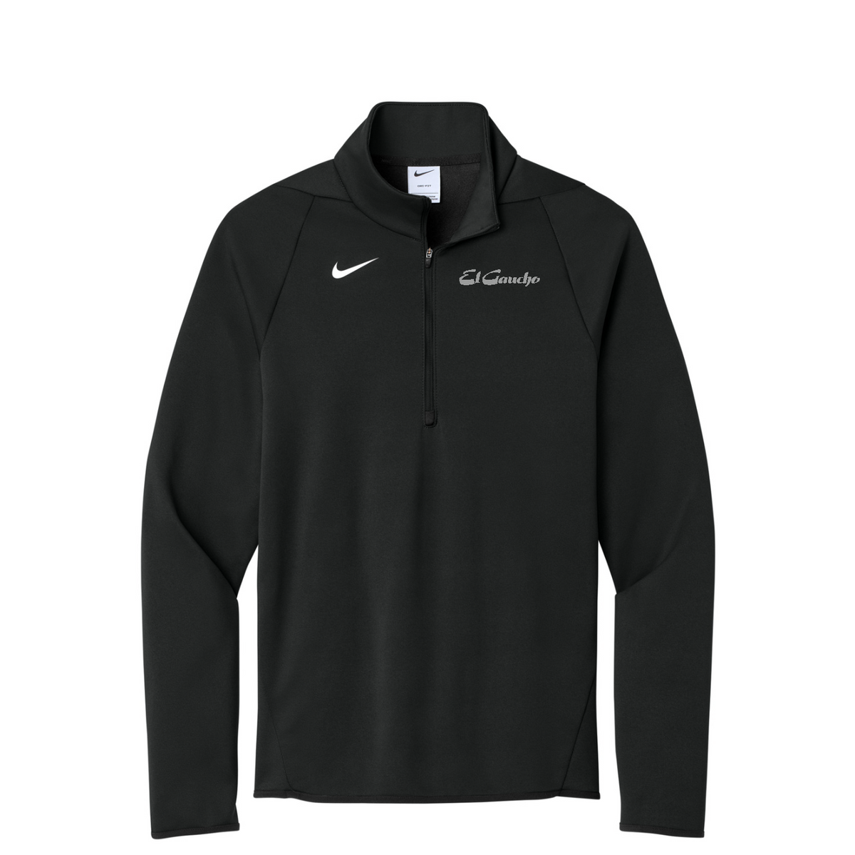 Nike Therma-FIT 1/4-Zip Fleece Embroidered - El Gaucho — Team Black