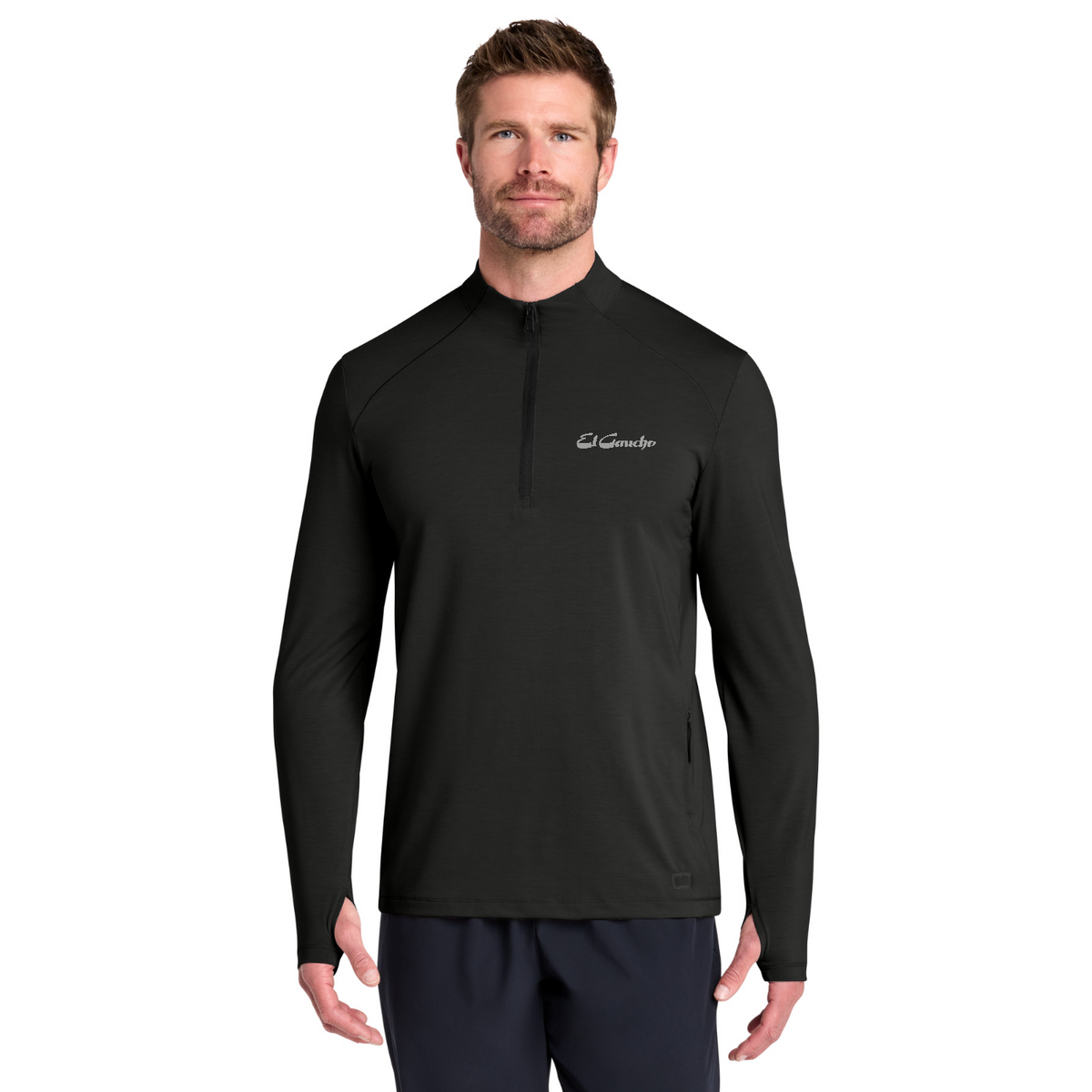 OGIO Motion 1/4-Zip Embroidered - El Gaucho — model