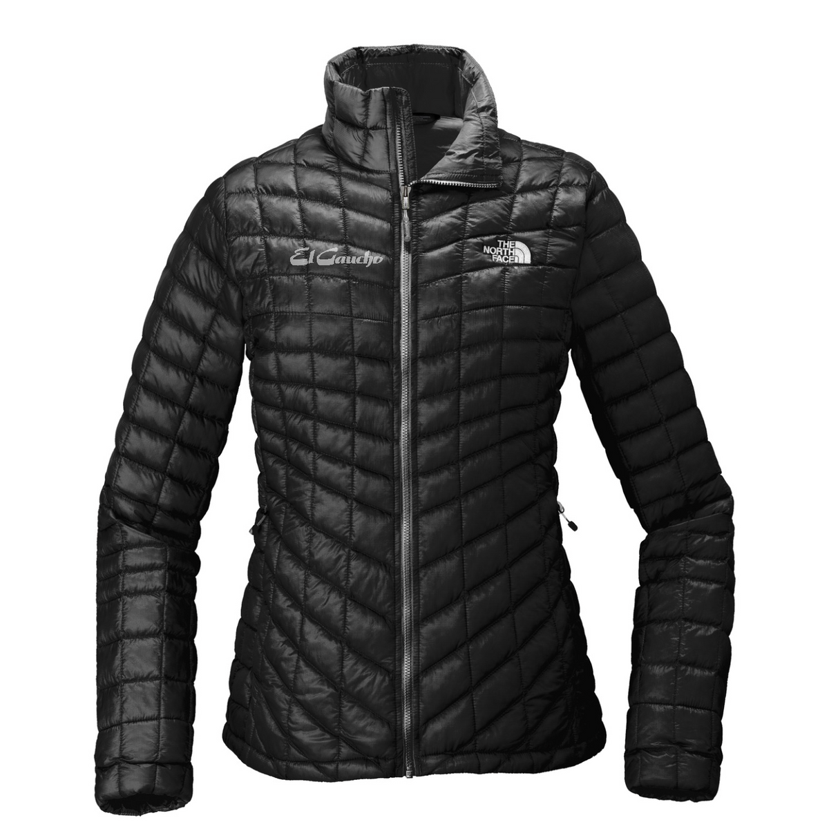 The North Face Women's ThermoBall Trekker Jacket Embroidered - El Gaucho — TNF Black