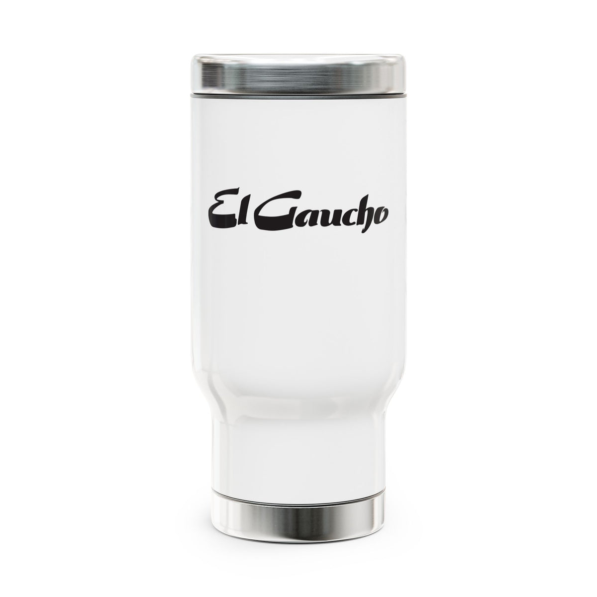 Stainless Steel Travel Mug with Handle, 14oz - El Gaucho