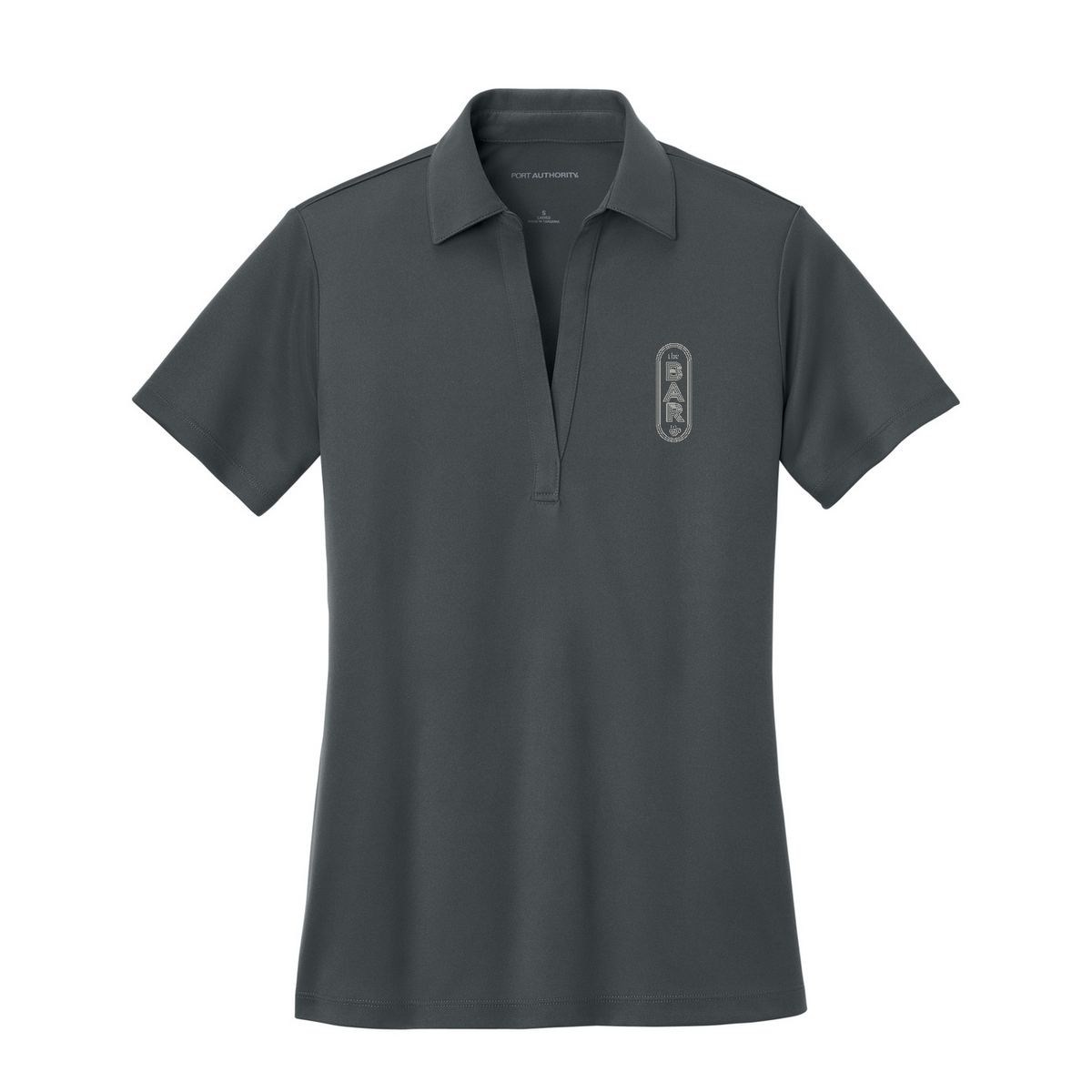 Port Authority Women's Silk Touch Performance Polo - Ilo/The Bar — Steel Grey