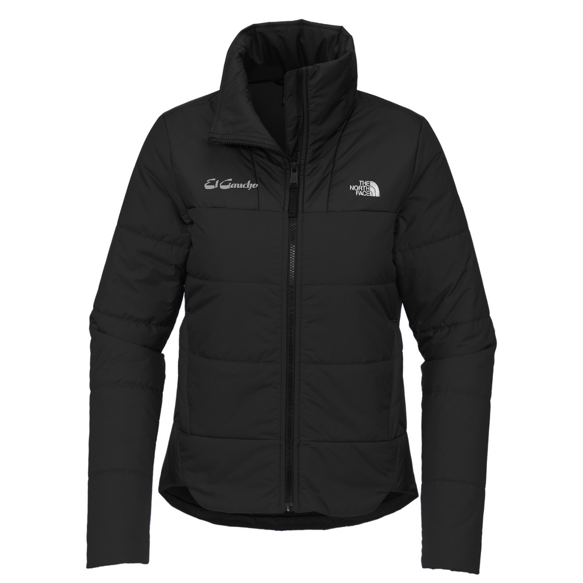 The North Face Women's Chest Logo Everyday Insulated Jacket Embroidered - El Gaucho — TNF Black