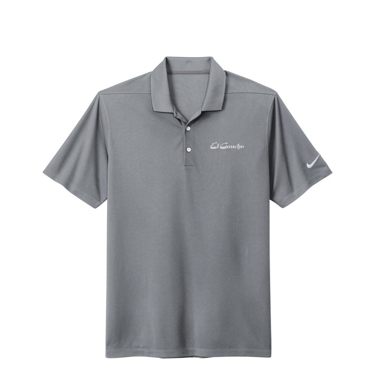 Nike Dri-FIT Micro Pique 2.0 Polo Embroidered - El Gaucho — Cool Grey