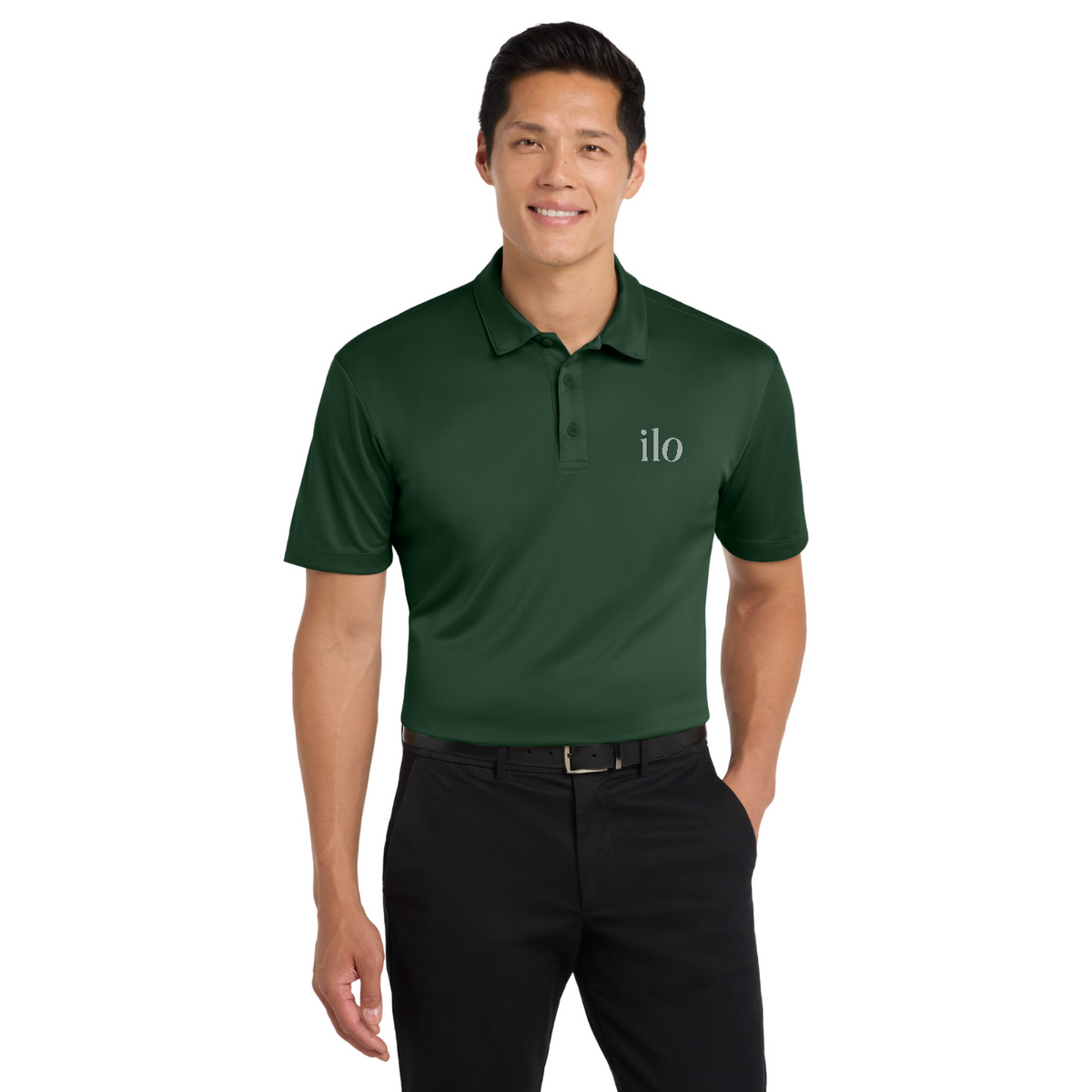 Port Authority Silk Touch Performance Polo - Ilo/The Bar — model