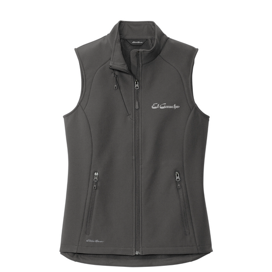 Eddie Bauer Women's Stretch Soft Shell Vest Embroidered - El Gaucho — Iron Gate