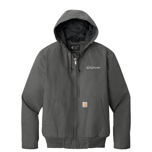 Carhartt Washed Duck Active Jac Embroidered - El Gaucho — Gravel
