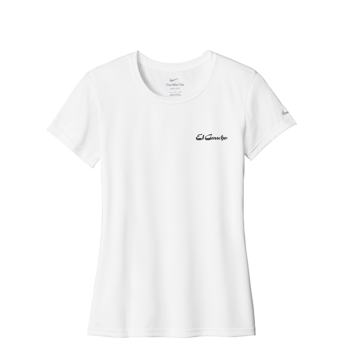 Nike Women's Swoosh Sleeve rLegend Tee - El Gaucho — White