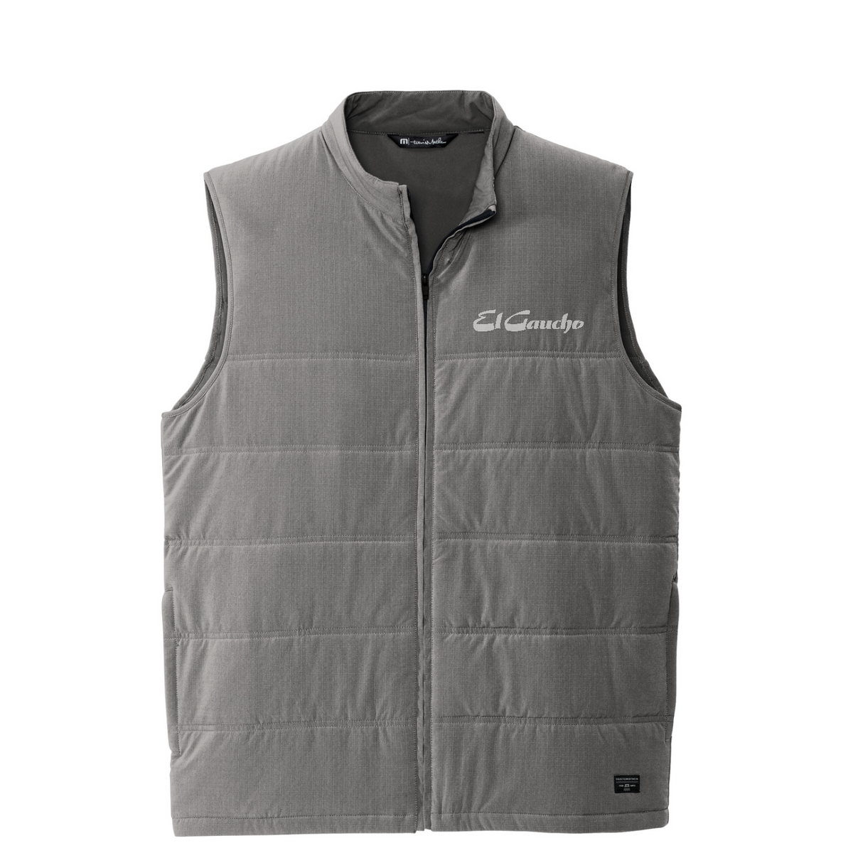 TravisMathew Cold Bay Vest Embroidered - El Gaucho — Quiet Shade Grey