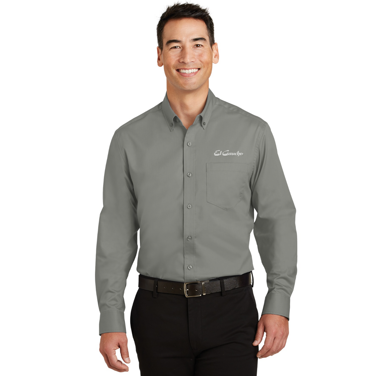 Port Authority SuperPro Twill Shirt Embroidered - El Gaucho — model