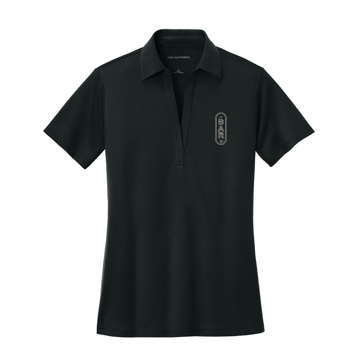 Port Authority Women's Silk Touch Performance Polo - Ilo/The Bar — Black