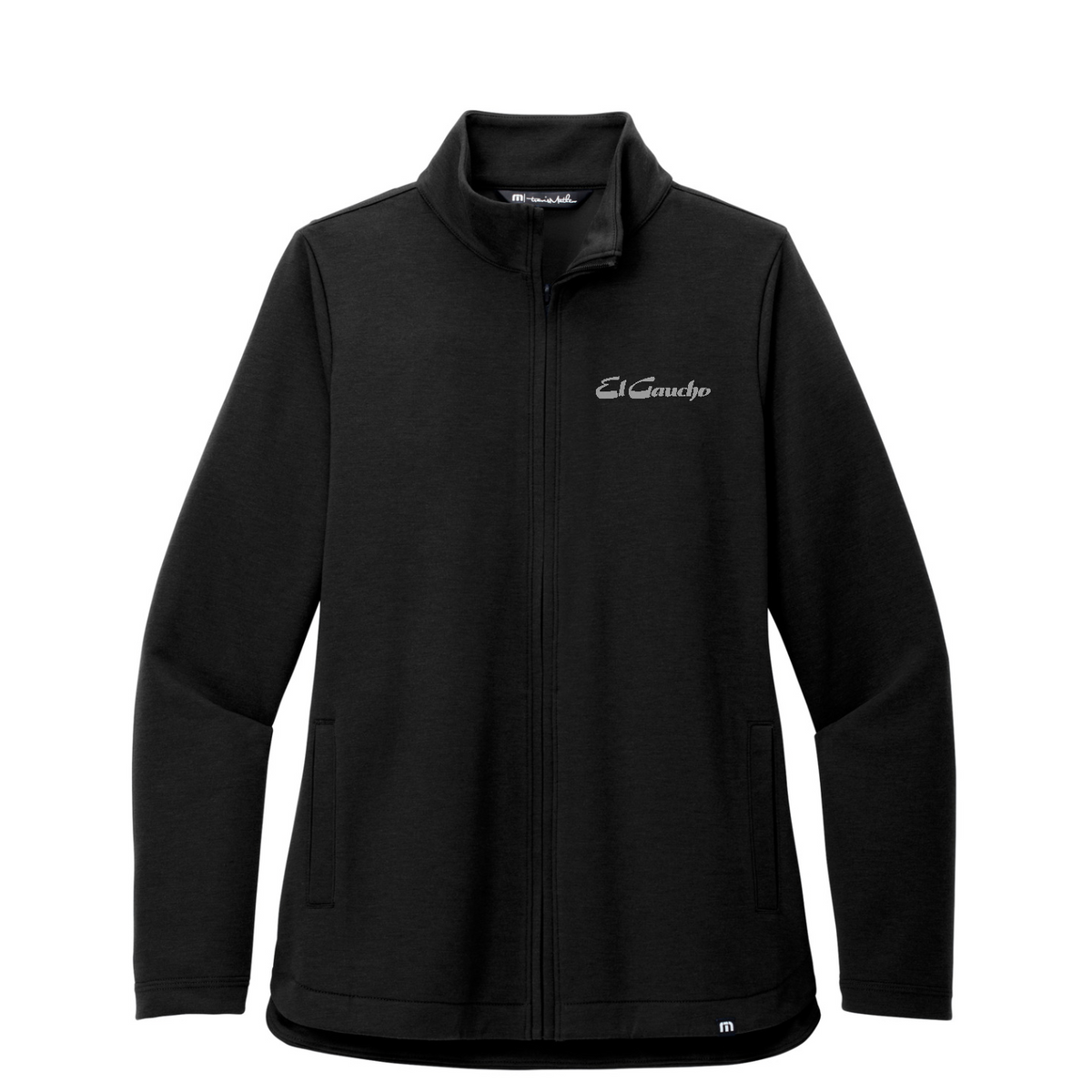 TravisMathew Women's Coveside Full-Zip Embroidered - El Gaucho — Black