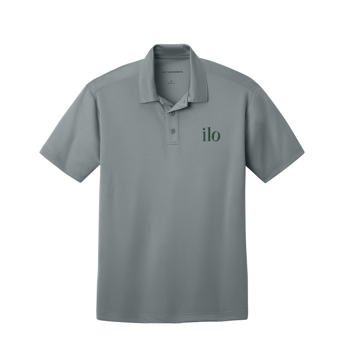 Port Authority Silk Touch Performance Polo - Ilo/The Bar — Gusty Grey