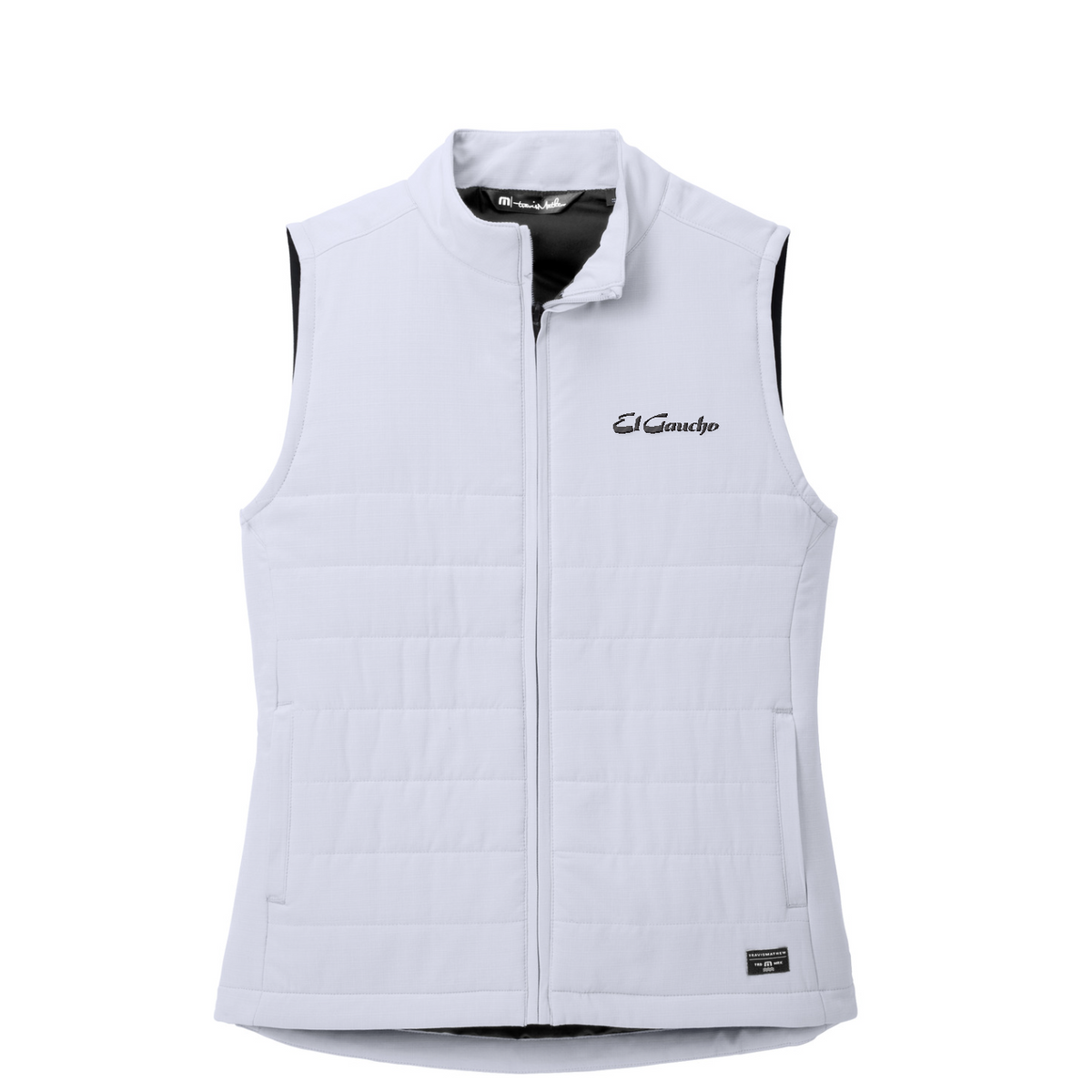 TravisMathew Women's Cold Bay Vest Embroidered - El Gaucho — Microchip Grey