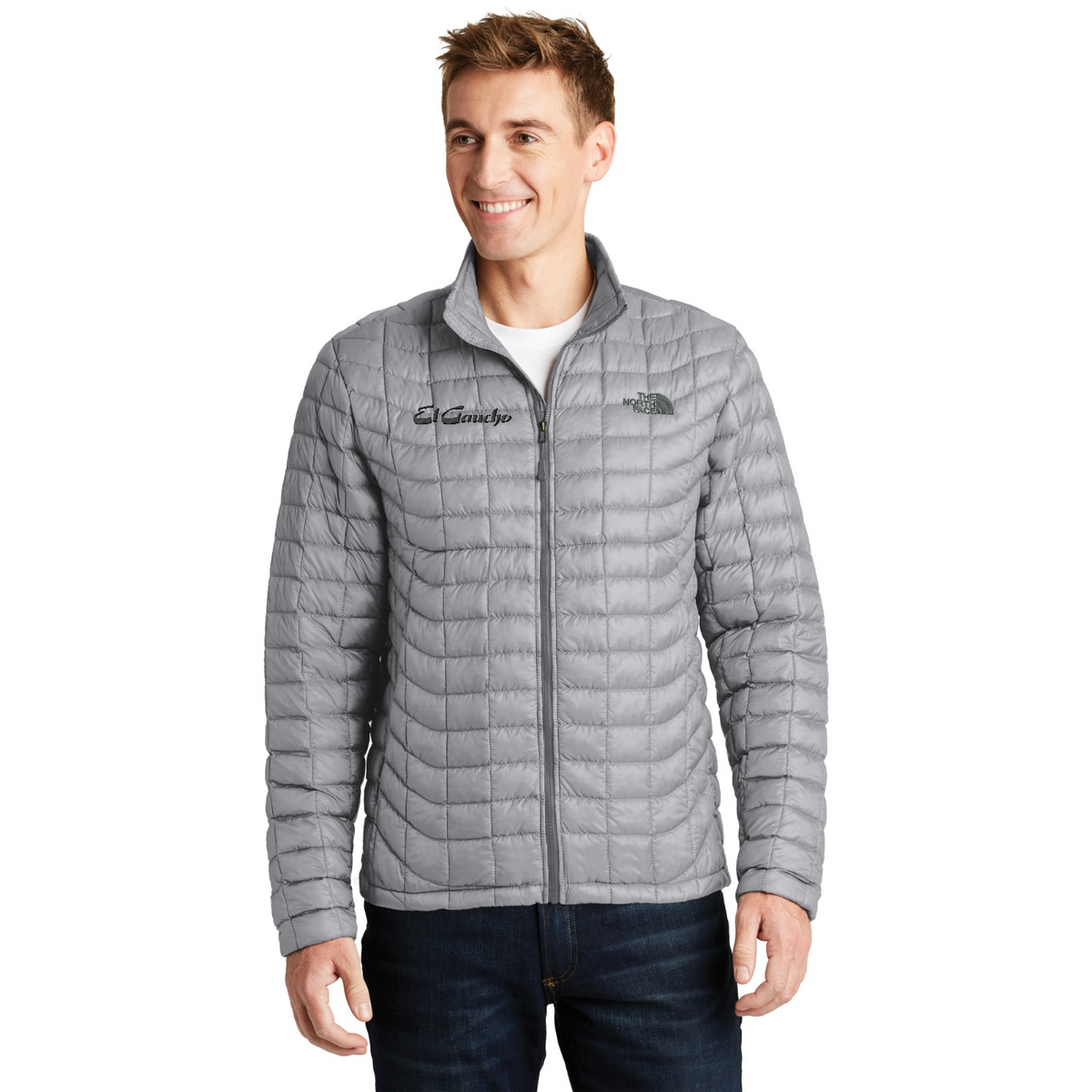 The North Face ThermoBall Trekker Jacket Embroidered - El Gaucho — model