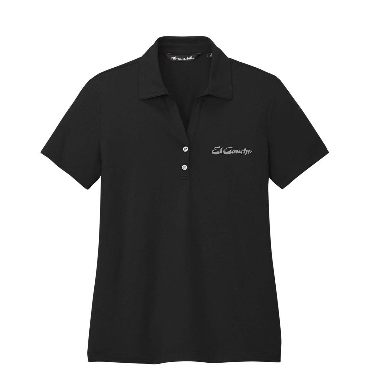 TravisMathew Women's Coto Performance Polo Embroidered - El Gaucho — Black