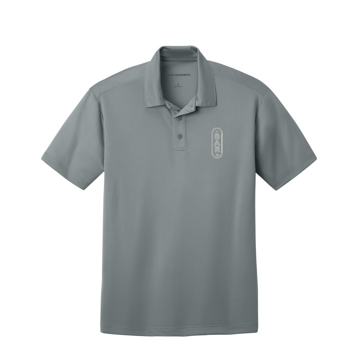 Port Authority Silk Touch Performance Polo - Ilo/The Bar — Gusty Grey