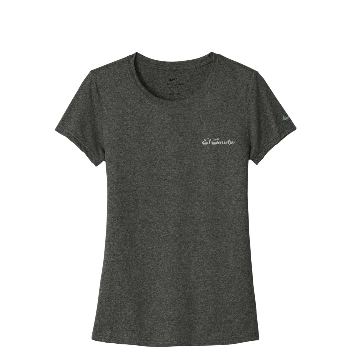 Nike Women's Swoosh Sleeve rLegend Tee - El Gaucho — Dark Smoke Heather