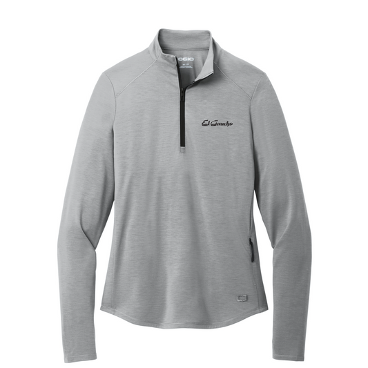 OGIO Women's Motion 1/4-Zip Embroidered - El Gaucho — Greystone
