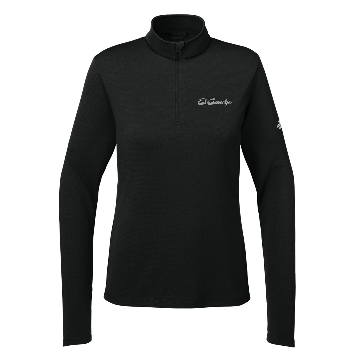 The North Face Women's Ambition 1/4-Zip Embroidered - El Gaucho — TNF Black