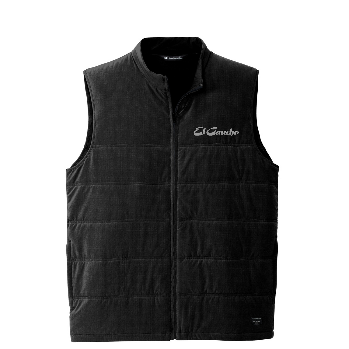 TravisMathew Cold Bay Vest Embroidered - El Gaucho — Black