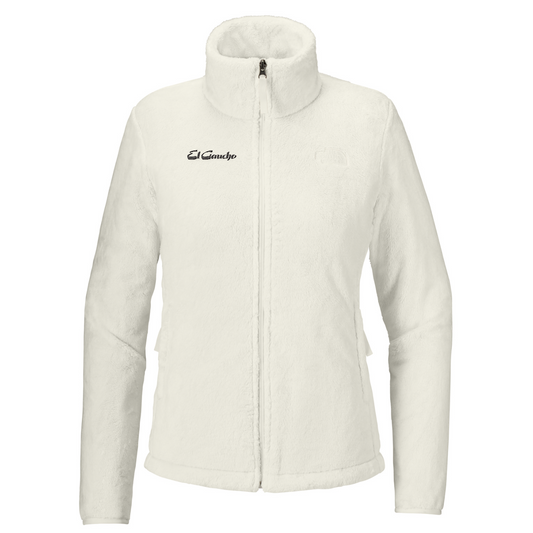 The North Face Women's Osito Fleece Jacket Embroidered - El Gaucho — White Dune