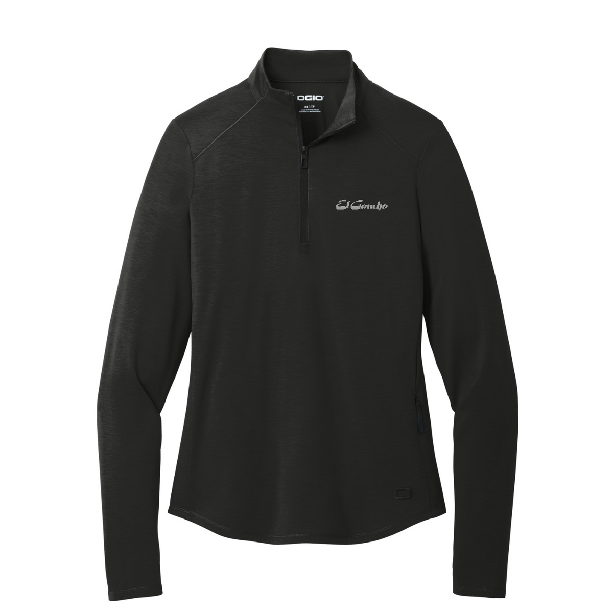 OGIO Women's Motion 1/4-Zip Embroidered - El Gaucho — Blacktop