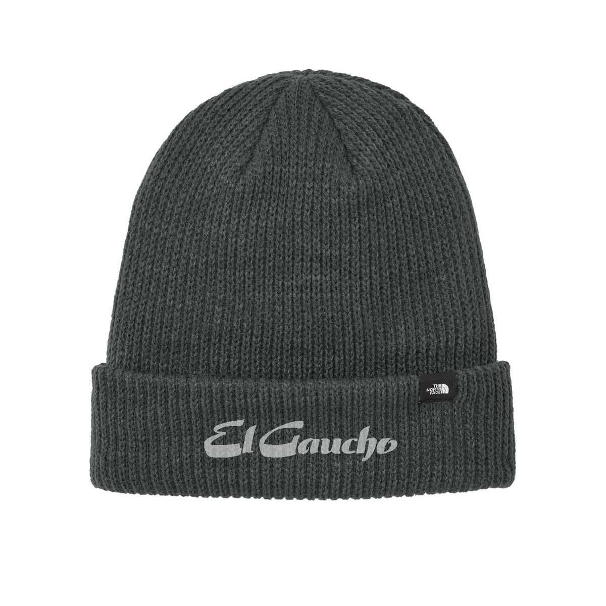 The North Face Truckstop Beanie Embroidered - El Gaucho — Asphalt Grey