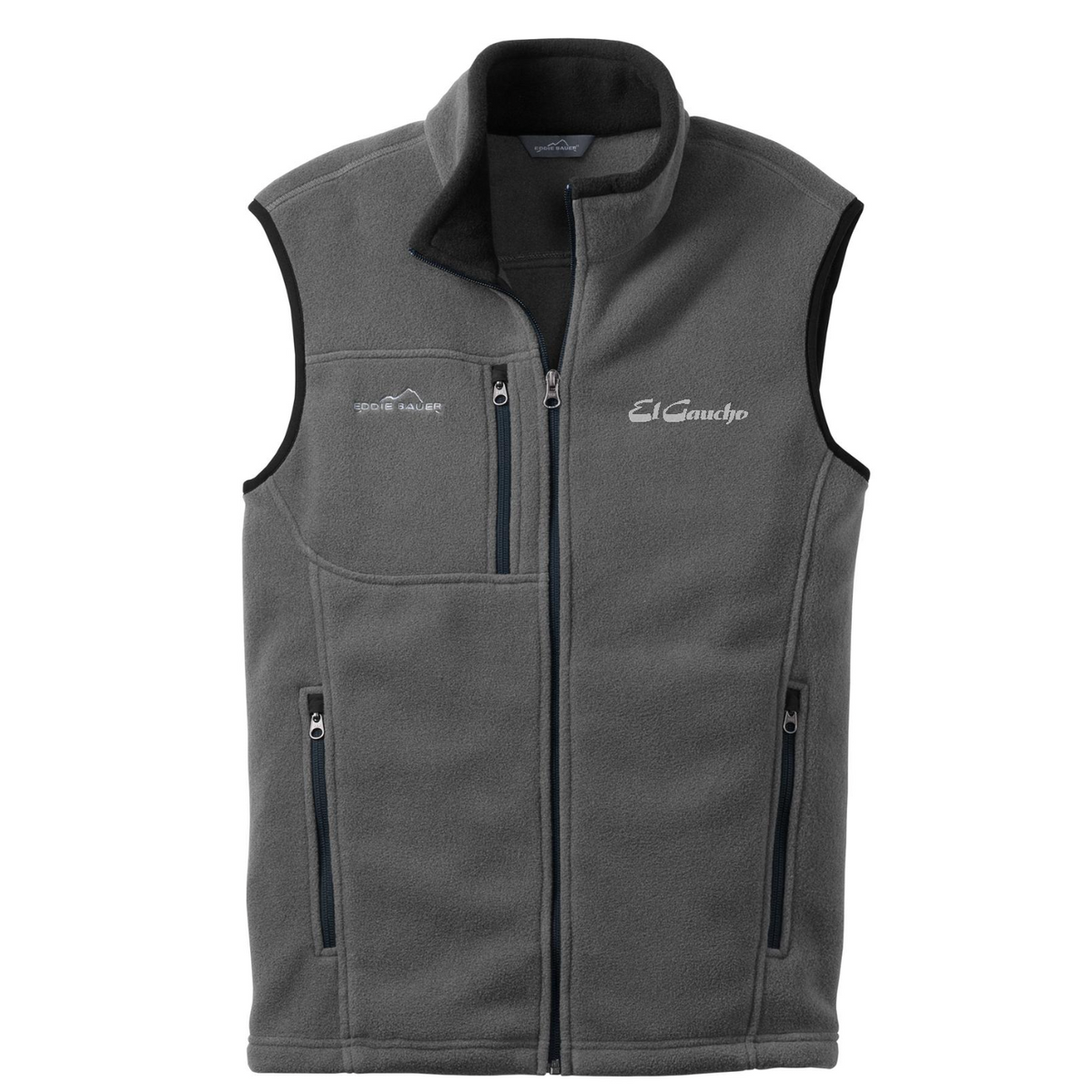 Eddie Bauer - Fleece Vest Embroidered - El Gaucho — Grey Steel