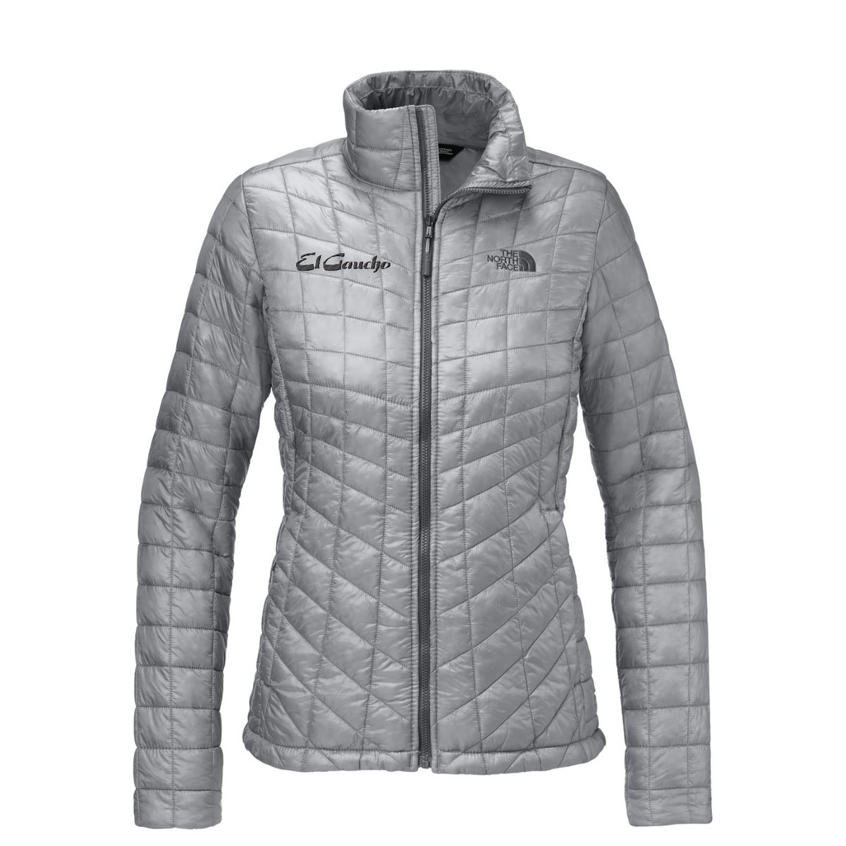 The North Face  Women's ThermoBall  Trekker Jacket Embroidered - El Gaucho — Mid Grey
