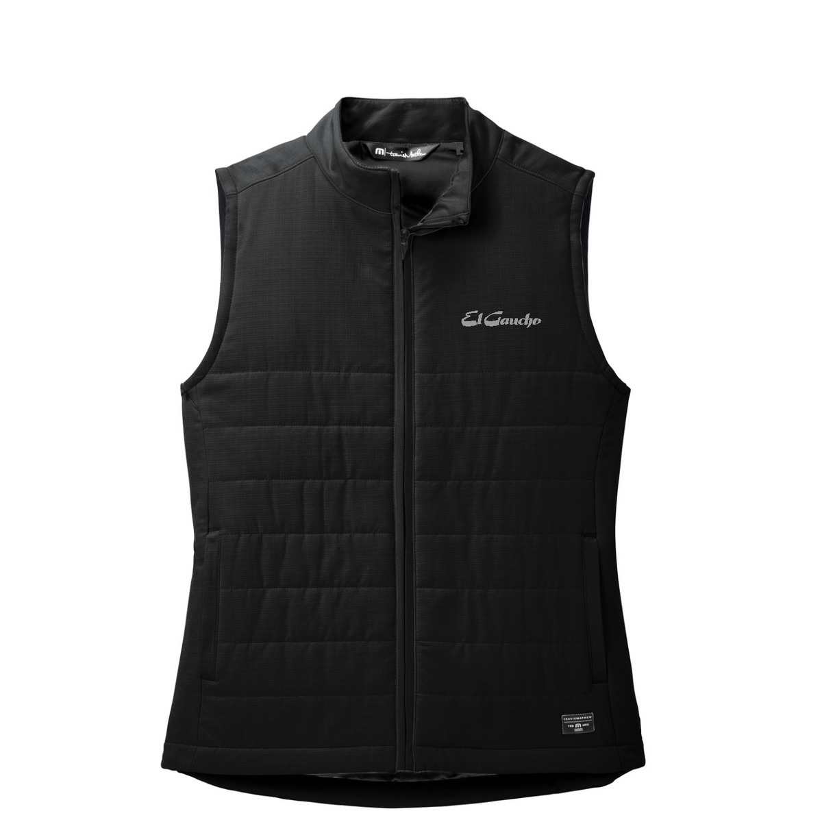 TravisMathew Women's Cold Bay Vest Embroidered - El Gaucho — Black