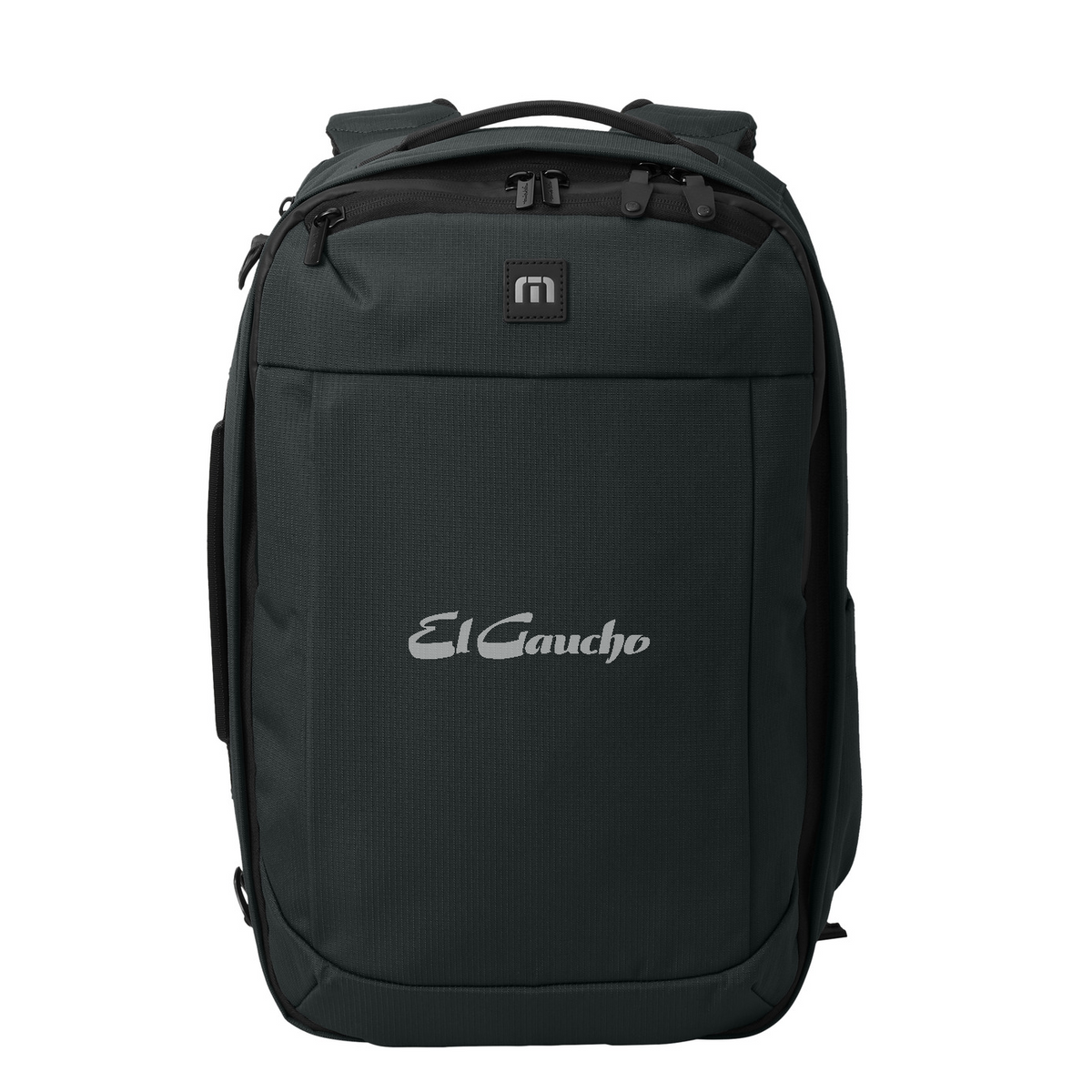 TravisMathew Lateral Convertible Backpack Embroidered - El Gaucho — Black