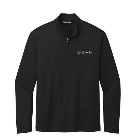 TravisMathew Coto Performance 1/4-Zip Embroidered - El Gaucho — Black