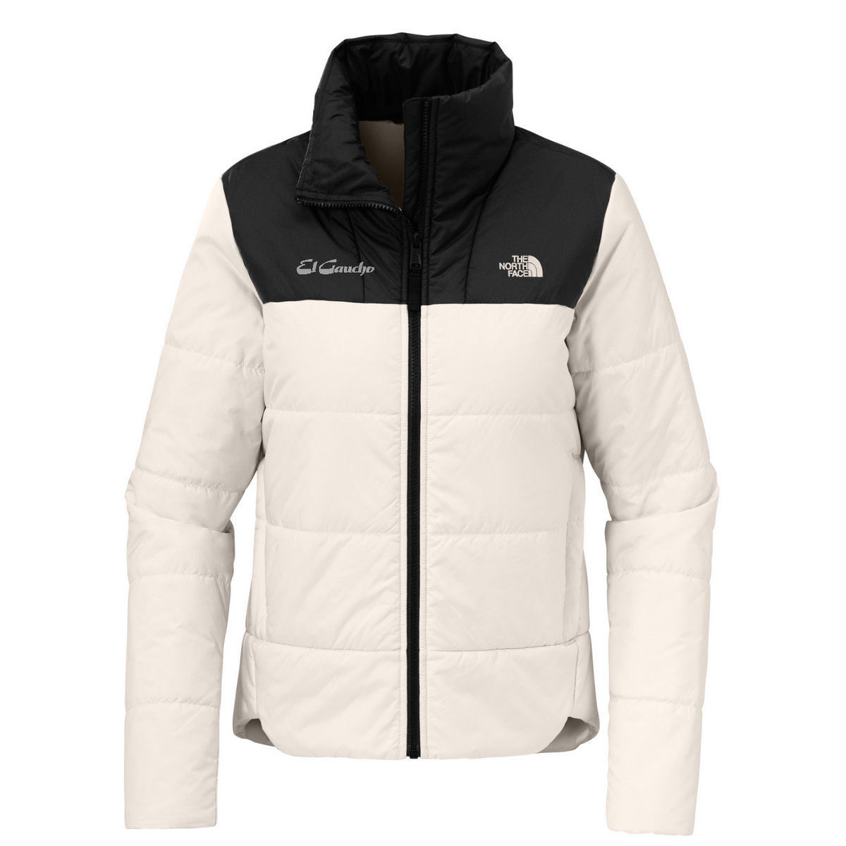 The North Face Women's Chest Logo Everyday Insulated Jacket Embroidered - El Gaucho — Vintage White