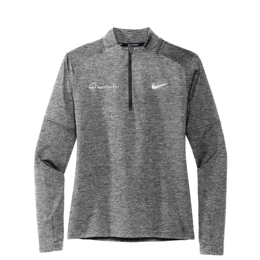 Nike Women's Dri-FIT Element 1/2-Zip Top Embroidered - El Gaucho — Black Heather